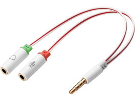 Sandberg Headset converter Dual- to Single