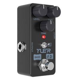 YUER Bass Fuzz / Distorsion – Pédale d'effet basse avec Level – Ton Fuzz et Dist