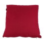 Basics Coussin en coton rouge à rayures roses 50 x 12 x 50 cm