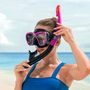 Bestway 24021 Masque et Tubu Adultes avec Valve de Purge, Couleur Assortie, pour Plage et Piscine, +14 Ans