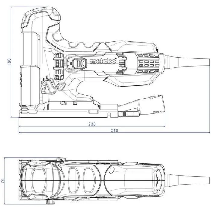 Metabo Scie sauteuse STE 100 Quick, 710W, avec système Quick sans outil, livrée avec 20 lames