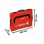 Bosch Professional Kit de premiers secours 1600A02X2R conforme DIN 13157 dans L-BOXX 102 pour chantiers et ateliers