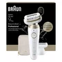 Braun SES9-030 Épilateur Électrique Silk·épil 9 Flex 3D avec 2 Modes, Étanche, Autonomie 50 min, Blanc et Doré