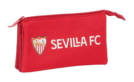 Safta Portatodo Triple Sevilla FC, boîte de rangement étanche 22 x 12 x 3 cm, pour enfants 3 ans et plus