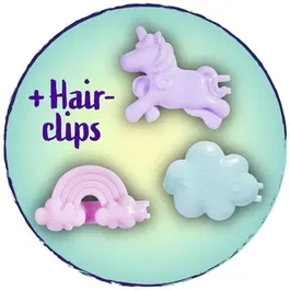 Silvertorn Poupée Simba Evi Love Sirène 14 cm avec Perle, Cheveux Roses et Accessoires de Coiffure, À Partir de 3 Ans