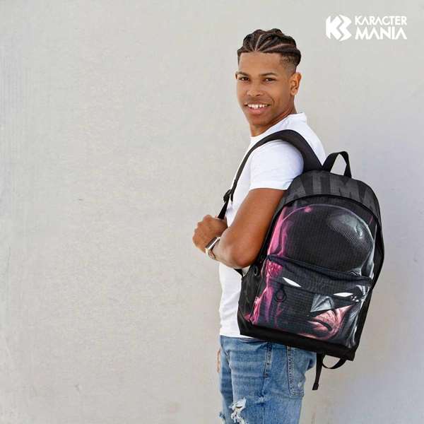 Karactermania Sac à dos Batman HS Fan 2.2 Face, urbain à un compartiment, 44x31x18 cm, noir, Ripstop, pour enfant à partir de 3 ans