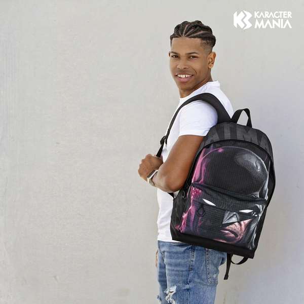 Karactermania Sac à dos Batman HS Fan 2.2 Face, urbain à un compartiment, 44x31x18 cm, noir, Ripstop, pour enfant à partir de 3 ans