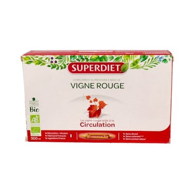 Superdiet Vid Rouge Bio 20 ampoules