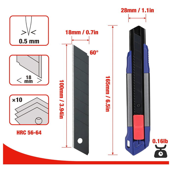 Cutter Workpro 18 mm