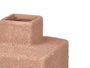 Giftdecor Jarrón Terra Rectangular en Céramique Couleurs Assorties 11x18x11 cm (Set de 12)