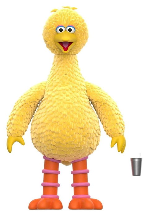 Super7 1, rue Sésame ReAction figurine Big Bird (Flocked)