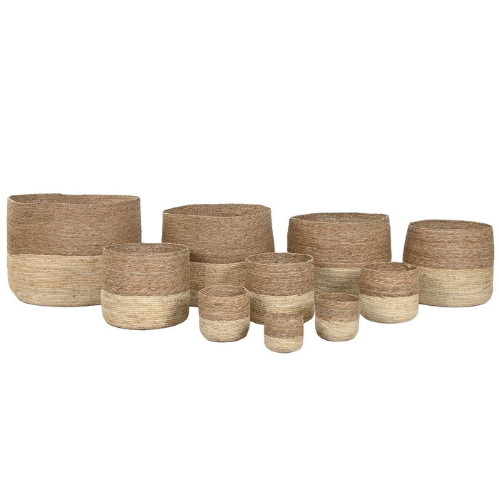 Home ESPRIT Cache-pot Bicolore Fibre Urbaine