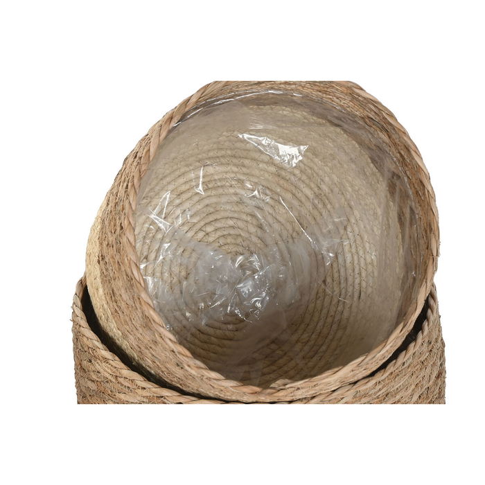 Cache-pot Home ESPRIT Bicolore Fibre Urbaine