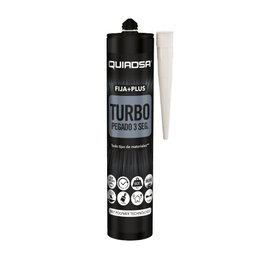 QUIADSA Fija+Plus Turbo Adhésif Polymère MST Blanc 290 ml