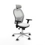 Piqueras y Crespo Chaise de Bureau avec Appui-tête 3D086G2 Blanc