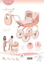 Decuevas - Coche de muñeca - Landau classique en métal et plastique pour poupées jusqu'à 50 cm - Langue: espagnol, anglais