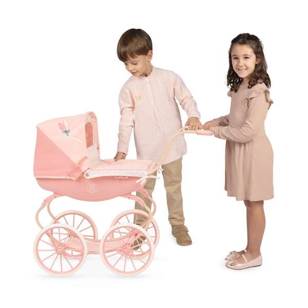 Decuevas - Coche de muñeca - Landau classique en métal et plastique pour poupées jusqu'à 50 cm - Langue: espagnol, anglais