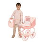 Decuevas - Coche de muñeca - Landau classique en métal et plastique pour poupées jusqu'à 50 cm - Langue: espagnol, anglais