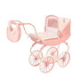 Decuevas - Coche de muñeca - Landau classique en métal et plastique pour poupées jusqu'à 50 cm - Langue: espagnol, anglais