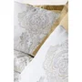 Parure de lit King Size Satin Moutarde, 1 housse de couette 240 x 220 cm + 2 taies d'oreiller 60 x 60 cm