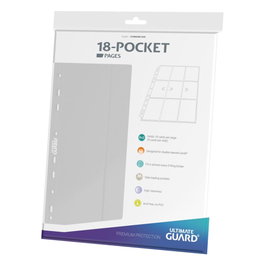 Ultimate Guard 18-Pocket Pages Side-Loading - Blanc
