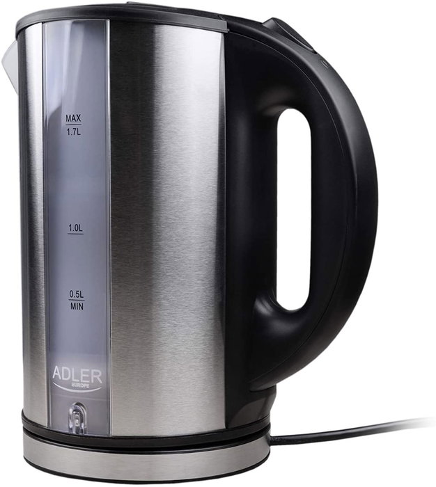 ADLER Hervidor de agua adler acero inox 1.7l 2200w