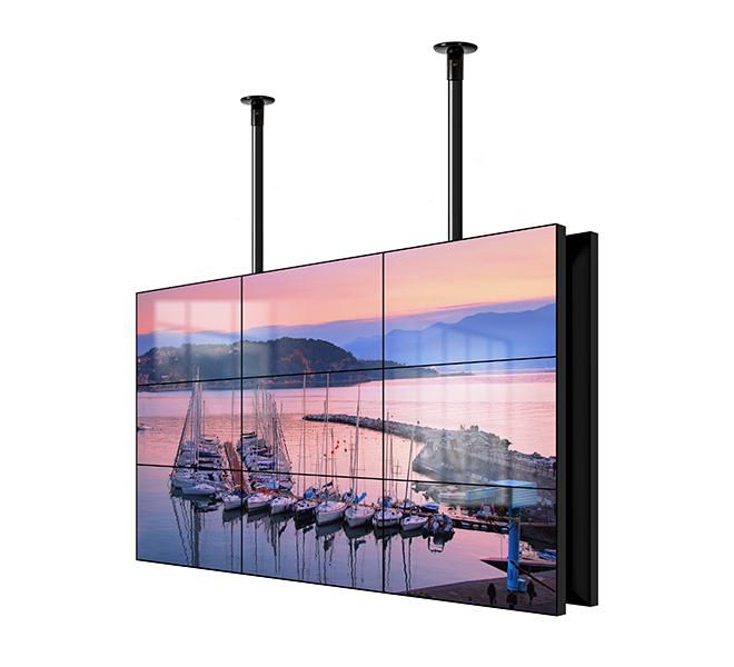 B-Tech BT8390-WFK2 Support de Montage Rail pour Mur ou Poteau, 19 mm, Noir - Pour Vidéowall et Écrans Multiples
