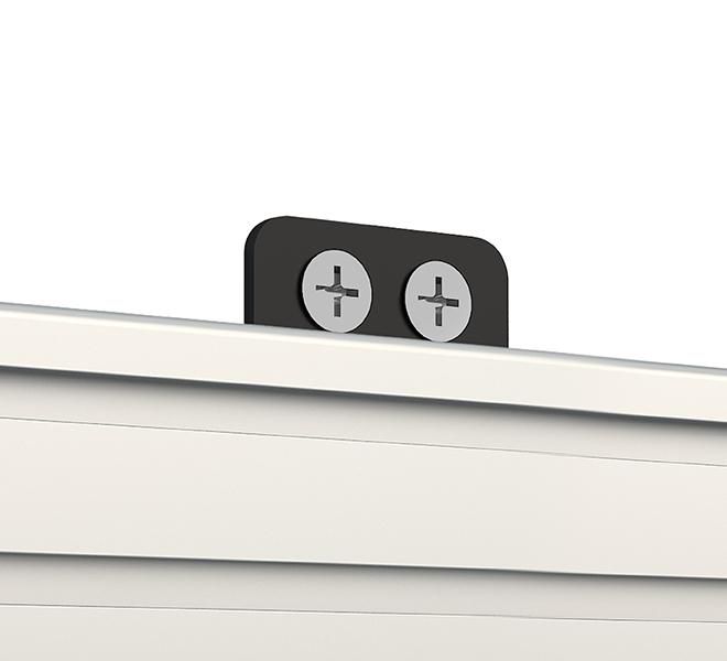 B-Tech BT8390-WFK2 Support de Montage Rail pour Mur ou Poteau, 19 mm, Noir - Pour Vidéowall et Écrans Multiples