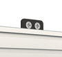 B-Tech BT8390-WFK2 Support de Montage Rail pour Mur ou Poteau, 19 mm, Noir - Pour Vidéowall et Écrans Multiples