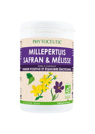 PHYTOCEUTIC Millepertuis, Safran et Mélisse 60 comprimés