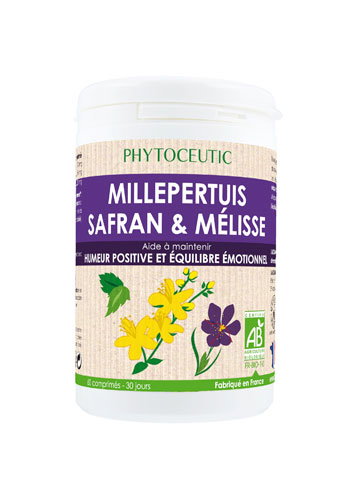 PHYTOCEUTIC Millepertuis, Safran et Mélisse 60 comprimés PHYTOCEUTIC Millepertuis, Safran et Mélisse 60 comprimés