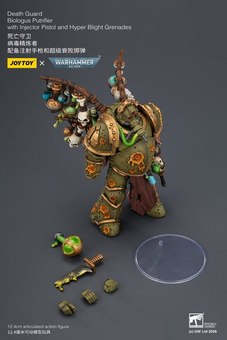 Joy Toy Warhammer 40,000 Death Guard Biologus Putrifier 12,4 cm