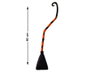 BigBuy Carnival Balai de Sorcière Démontable 90 cm Orange et Noir
