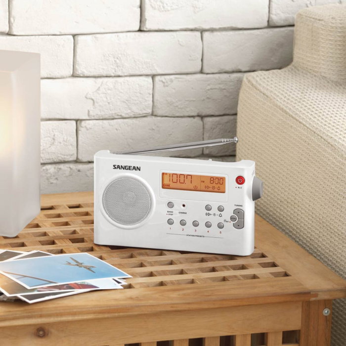 Sangean PR-D7 Radio numérique portable Blanc Sangean PR-D7 Radio numérique portable Blanc