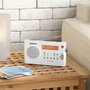 Sangean PR-D7 Radio numérique portable Blanc