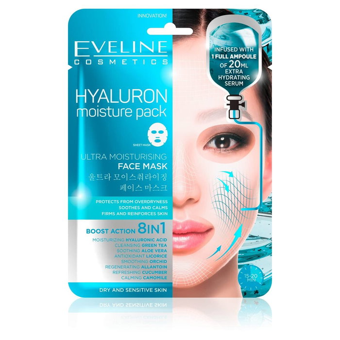 Eveline Masque facial Hyaluron Moisture Pack 20 ml Eveline Masque facial Hyaluron Moisture Pack 20 ml