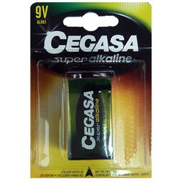 Cegasa Pile Super Alkaline B.6Lr61 9V (1 Unité) Alcaline