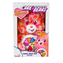 Smoby - Osos Amorosos - Peluche Flower Power 35 cm avec Boîte - Ours en Peluche - 3 ans