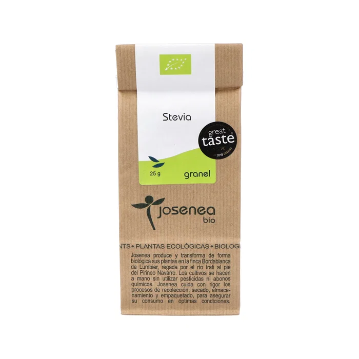 JOSENEA Stevia biologique en feuilles moulues 25g JOSENEA Stevia biologique en feuilles moulues 25g