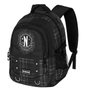 Karactermania Mochila miércoles run. plus fan chain - Sac à dos grande capacité avec compartiments, port USB et dos aéré - 44x34x21 cm