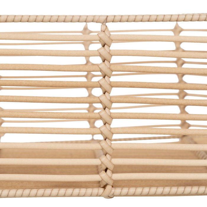 BigBuy Home Lot de 3 paniers Naturel Résine