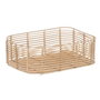 BigBuy Home Lot de 3 paniers Naturel Résine