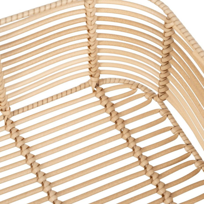 BigBuy Home Lot de 3 paniers Naturel Résine