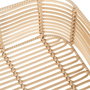 BigBuy Home Lot de 3 paniers Naturel Résine
