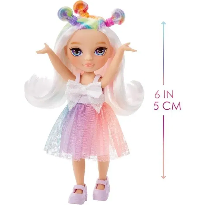 Rainbow High - Poupée Littles 15 cm avec animal de compagnie - Jouet Arc-en-Ciel - Collection de 6 modèles - Pour enfants dès 4 ans