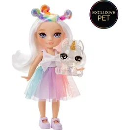 Rainbow High - Poupée Littles 15 cm avec animal de compagnie - Jouet Arc-en-Ciel - Collection de 6 modèles - Pour enfants dès 4 ans