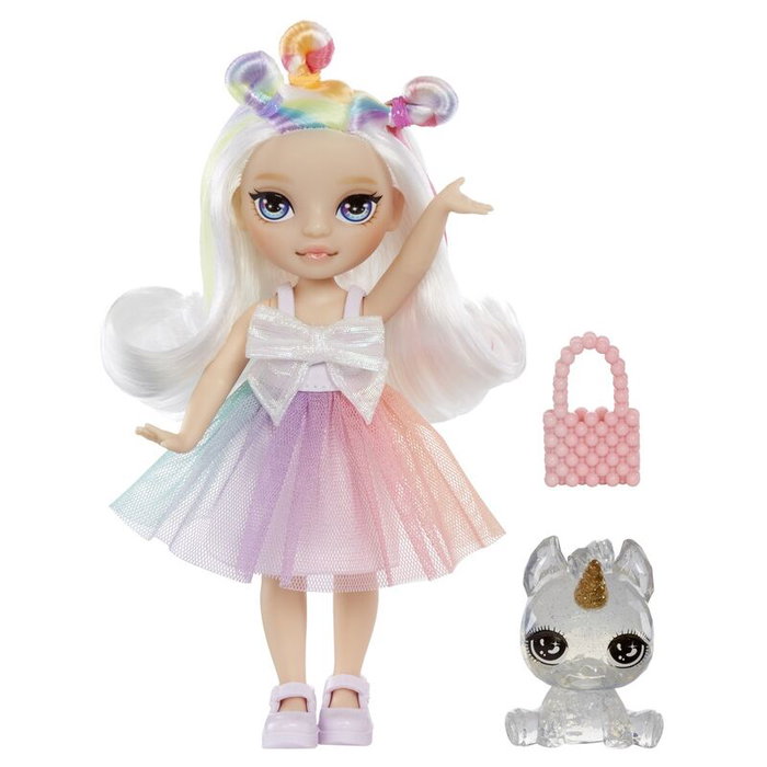 Rainbow High Littles - Poupée 15cm avec animal de compagnie Arc-en-Ciel Rainbow High Littles - Poupée 15cm avec animal de compagnie Arc-en-Ciel