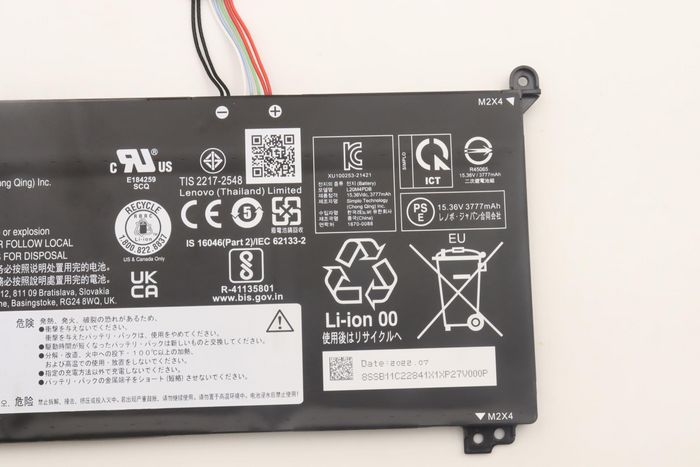 Lenovo Batterie rechargeable 60Wh 15,36V pour ordinateurs portables Lenovo Lenovo Batterie rechargeable 60Wh 15,36V pour ordinateurs portables Lenovo