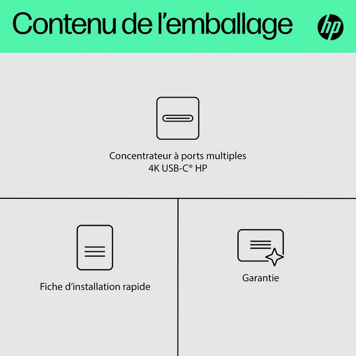 HP Concentrateur USB-C 4K HP Concentrateur USB-C 4K