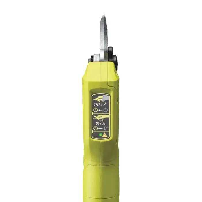 Ryobi Sécateur sans fil 18V ONE+ RY18SCA-0, lames Bypass acier SK5, capacité de coupe 25 mm, sans batterie ni chargeur